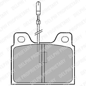 Тормозные колодки DELPHI LP107