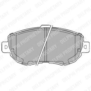 Тормозные колодки DELPHI LP1140