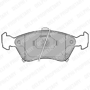 Тормозные колодки DELPHI LP1231