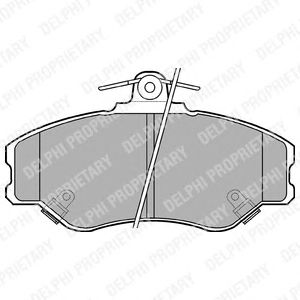 Тормозные колодки DELPHI LP1599