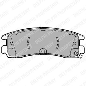 Тормозные колодки DELPHI LP1612