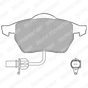 Тормозные колодки DELPHI LP1706