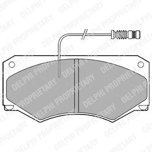 Тормозные колодки DELPHI LP697