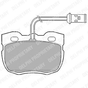 Тормозные колодки DELPHI LP730