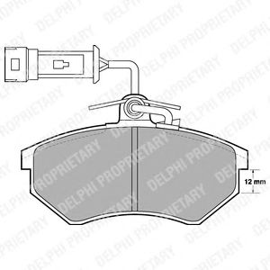 Тормозные колодки DELPHI LP901