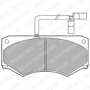 Тормозные колодки DELPHI LP903