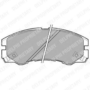 Тормозные колодки DELPHI LP964