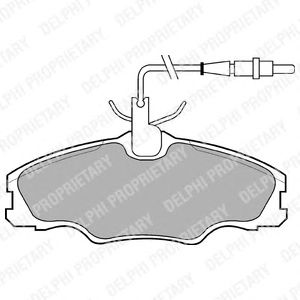 Тормозные колодки DELPHI LP985
