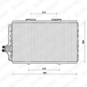 Радиатор кондиционера DELPHI TSP0225062