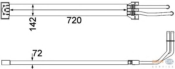 Масляный радиатор, рулевое управление HELLA 8MO 376 756-371