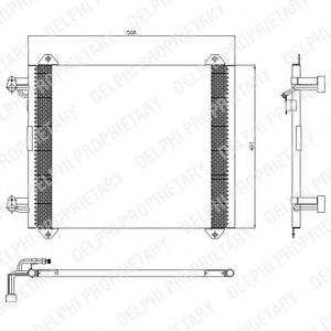 Радиатор кондиционера DELPHI TSP0225407