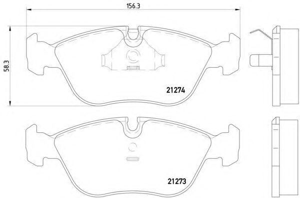 Тормозные колодки HELLA 8DB 355 007-721