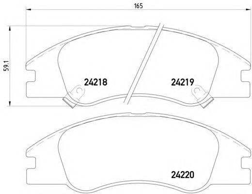 Тормозные колодки HELLA 8DB 355 012-041