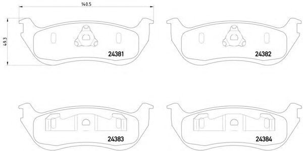 Тормозные колодки HELLA 8DB 355 012-481