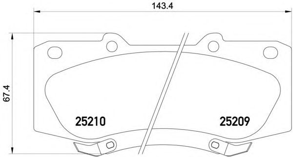 Гальмівні колодки HELLA 8DB 355 015-821