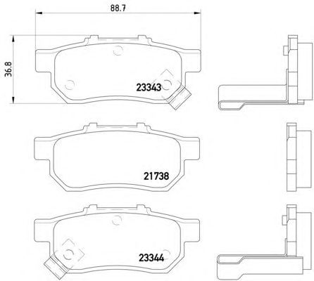 Тормозные колодки HELLA 8DB 355 017-151