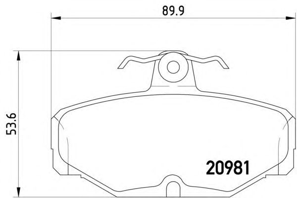 Тормозные колодки HELLA 8DB 355 017-621