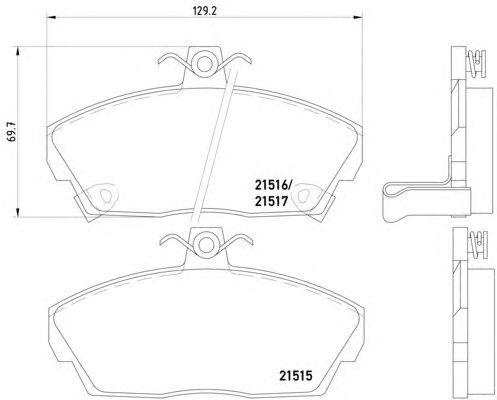 Тормозные колодки HELLA 8DB 355 018-031