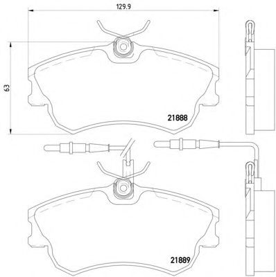 Гальмівні колодки HELLA 8DB 355 019-261