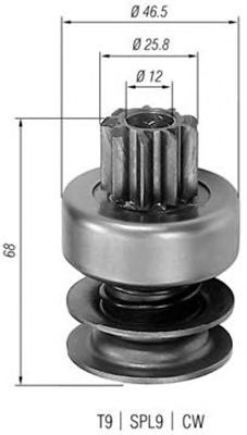Бендикс стартера MAGNETI MARELLI 940113020045