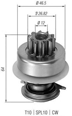 Бендикс стартера MAGNETI MARELLI 940113020053