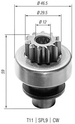 Бендикс стартера MAGNETI MARELLI 940113020164