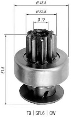 Бендикс стартера MAGNETI MARELLI 940113020239