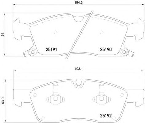 Тормозные колодки HELLA 8DB 355 019-551