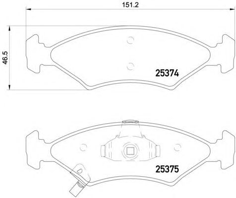 Тормозные колодки HELLA 8DB 355 019-891