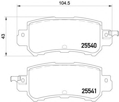 Тормозные колодки HELLA 8DB 355 020-151