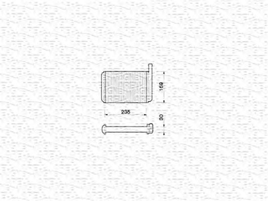 Радиатор отопителя MAGNETI MARELLI 350218208000