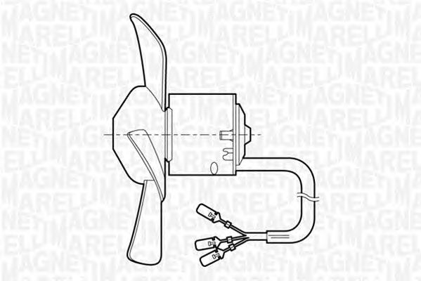 Вентилятор отопителя MAGNETI MARELLI 069401251010