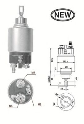 Втягивающее реле MAGNETI MARELLI 940113050554