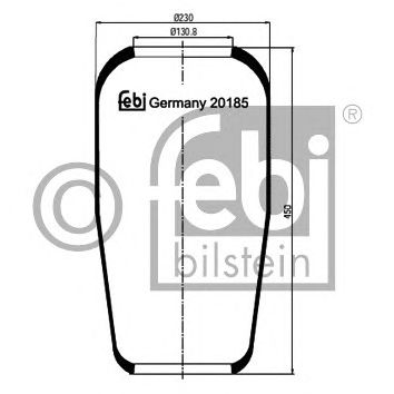 Пневмоподушка подвески FEBI BILSTEIN 20185
