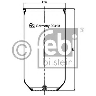 Пневмоподушка підвіски FEBI BILSTEIN 20410