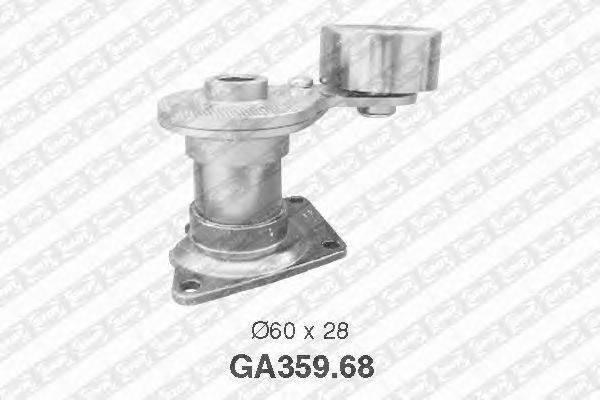 Натяжной ролик поликлинового ремня SNR GA359.68