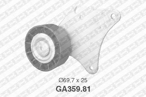 Направляющий / паразитный ролик  поликлинового ремня SNR GA359.81