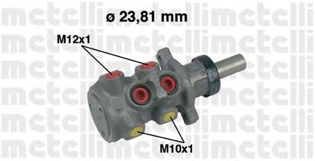 Главный тормозной цилиндр METELLI 05-0312