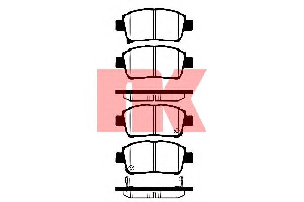 Тормозные колодки NK 224558