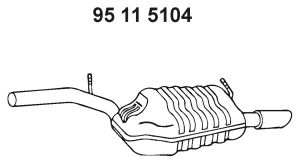 Глушитель EBERSPACHER 95 11 5104