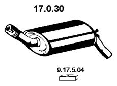 Глушитель EBERSPACHER 17.0.30