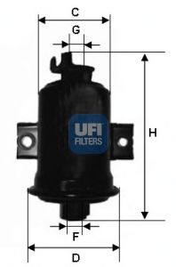 Топливный фильтр UFI 31.560.00
