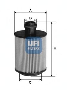Масляный фильтр UFI 25.079.01