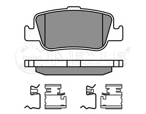 Тормозные колодки MEYLE 025 246 6415/W