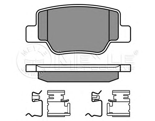 Тормозные колодки MEYLE 025 249 2616/W