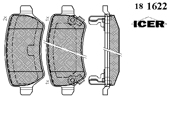 Тормозные колодки ICER 181622