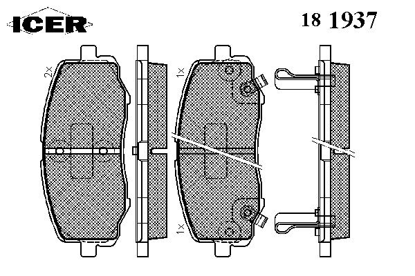 Тормозные колодки ICER 181937