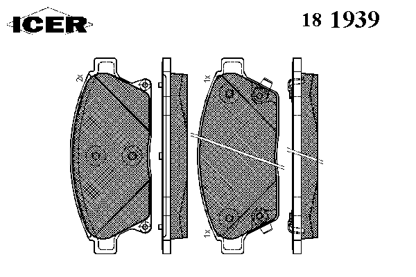 Тормозные колодки ICER 181939