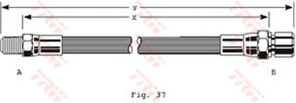 Тормозной шланг TRW PHB123