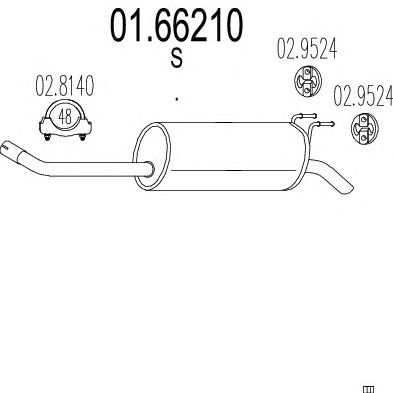 Глушитель MTS 01.66210